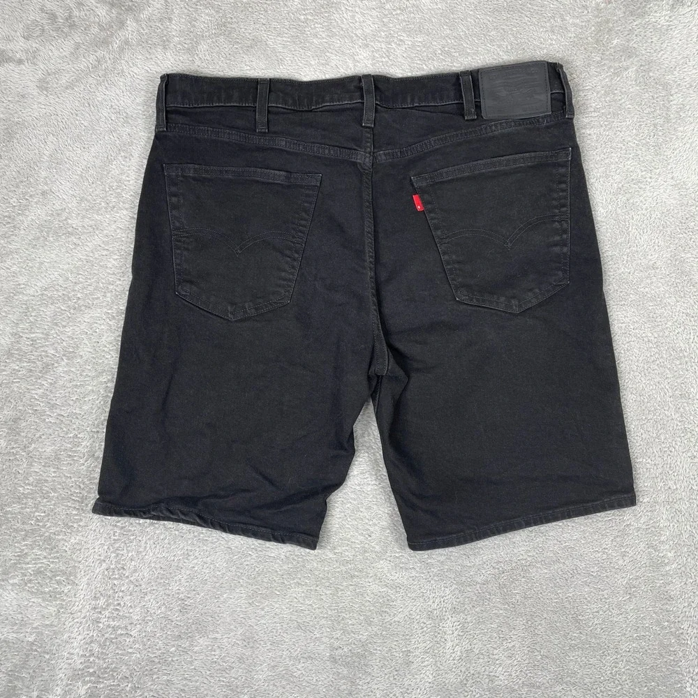Levis Premium 511 Slim Fit Denim Shorts Mens 38x10 Black Waterless Stretch